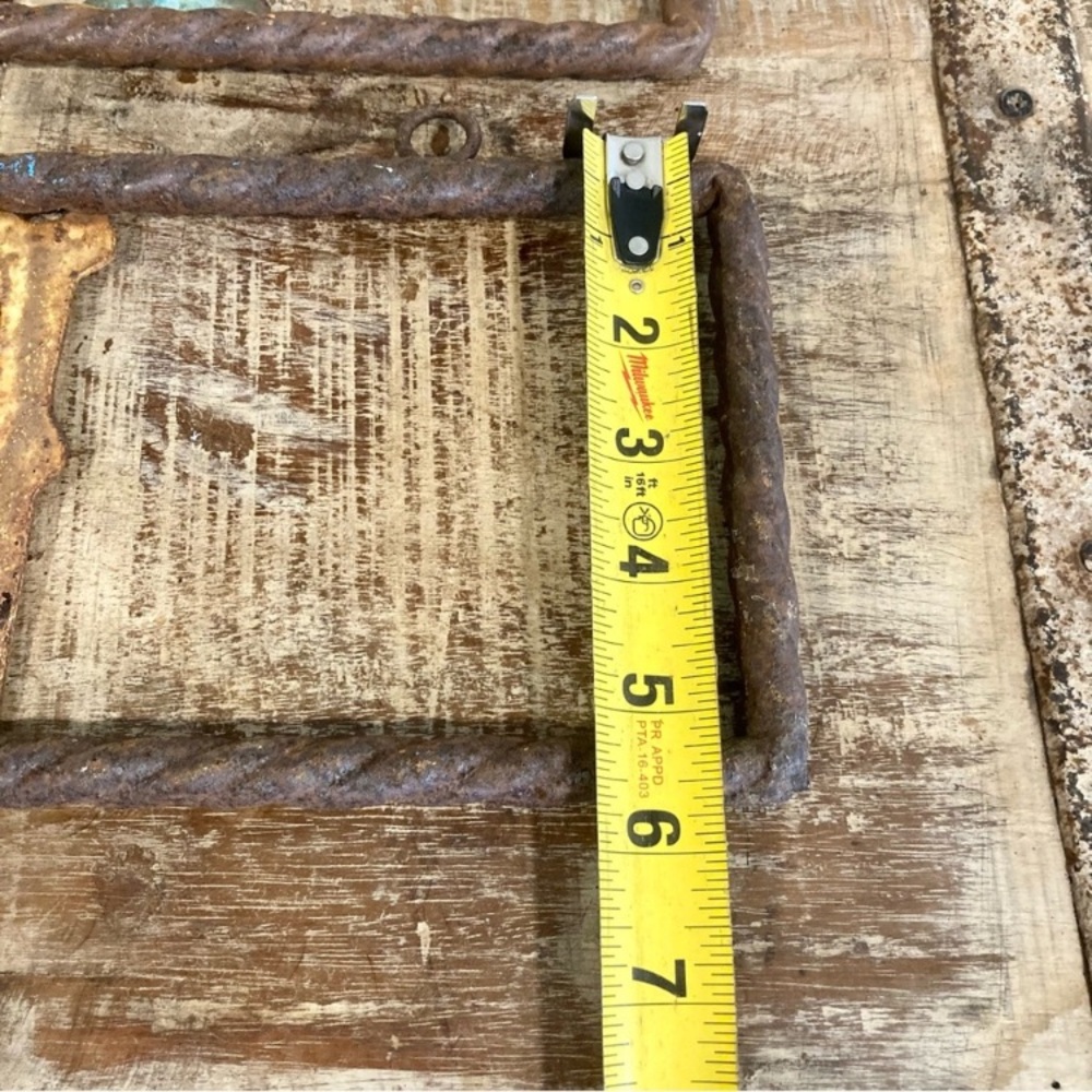 Party Barn Sign Rusty Metal Rebar Western Country Rustic Decor - Picture 15 of 16